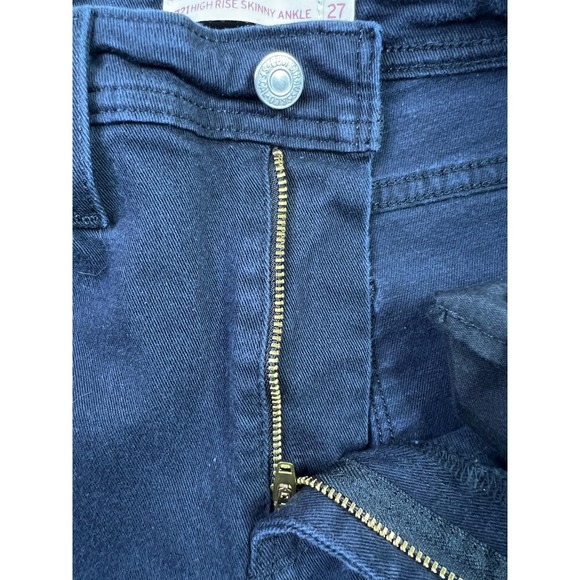 Levis 721 High Rise Skinny Ankle Jeans Womens 27 Black Cargo Stretch Denim Pants - Picture 5 of 16